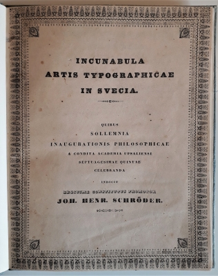 Incunabula artis typographicae in Svecia.
