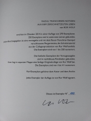 Raoul Tranchirers Notizen aus dem zerschnetzelten Leben.